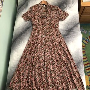 Floral Button-Up Dress